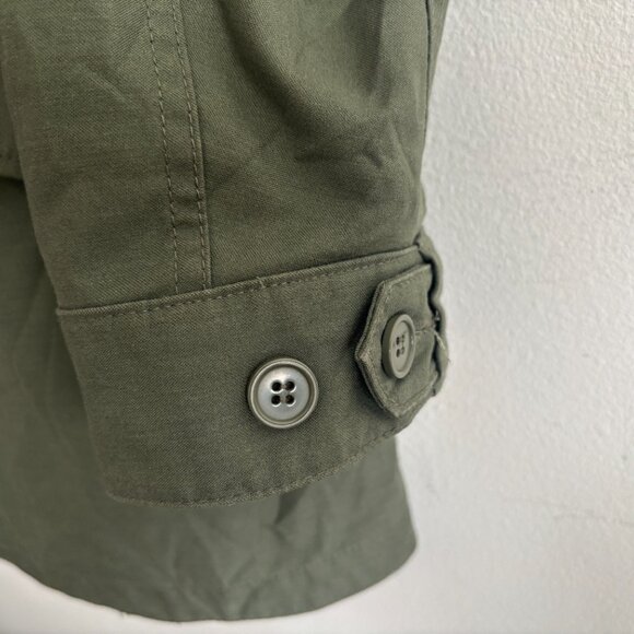 Alpha Industries Olive Green Fishtail Parka Military Coat /Jacket Medium- Large - Picture 8 of 13